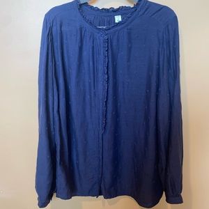 Old Navy Women’s Long Sleeve Button Up Blouse Size X-LARGE